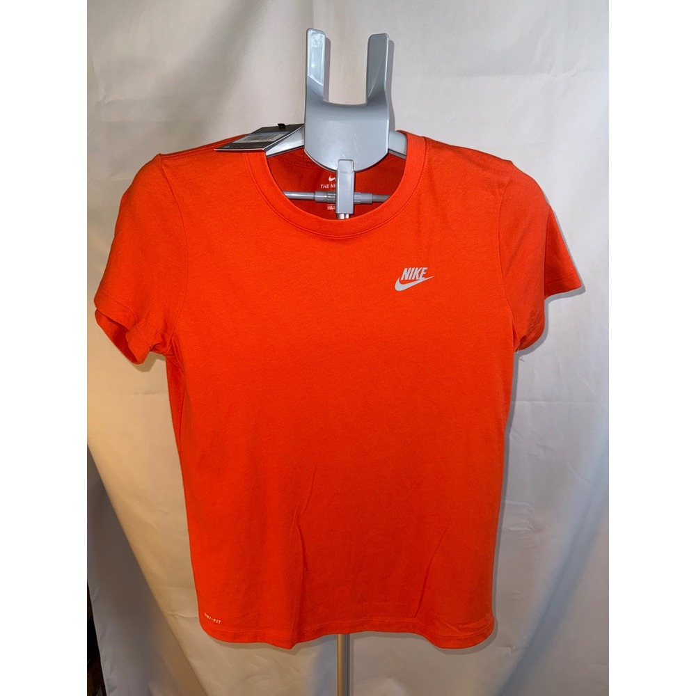Nike Womens Dri-FIT Short‎ Sleeve Training Tee Orange DR1408-881 Medium